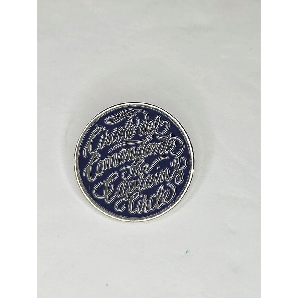 Vintage Princess Cruise First The Captains Circle Enamel Lapel Pin Circolo Del